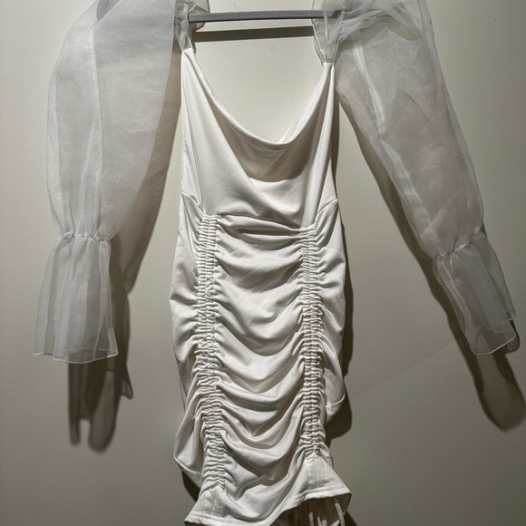 White Mini Dress - Picture 2 of 4